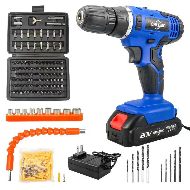 電動ドライバー 充電式 20V コードレス 最大トルク35N.m 一台多役 小型 正逆転切り替え 18段階トルク調整 木工穴あけ 金属用ドリル ネジ締め LEDライト付き