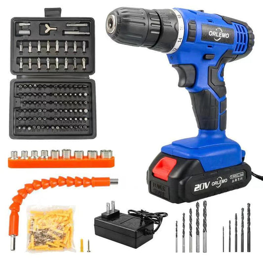 電動ドライバー 充電式 20V コードレス 最大トルク35N.m 一台多役 小型 正逆転切り替え 18段階トルク調整 木工穴あけ 金属用ドリル ネジ締め LEDライト付き