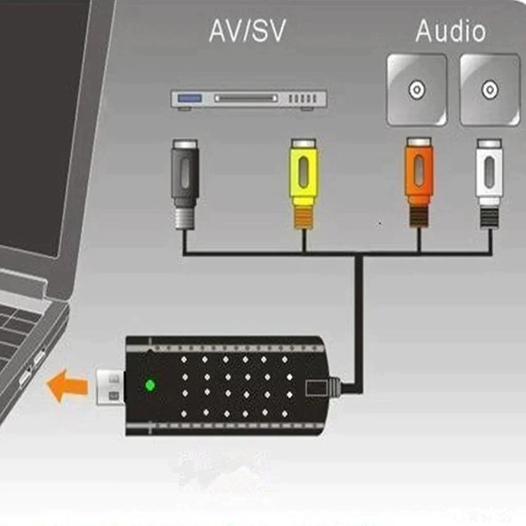 USBビデオキャプチャー VHSテープや8mm ビデオテープ デジタル化 DVDに保存