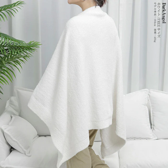 【在庫一掃SALE】もっちりふわふわ大判ブランケット（ホワイト）