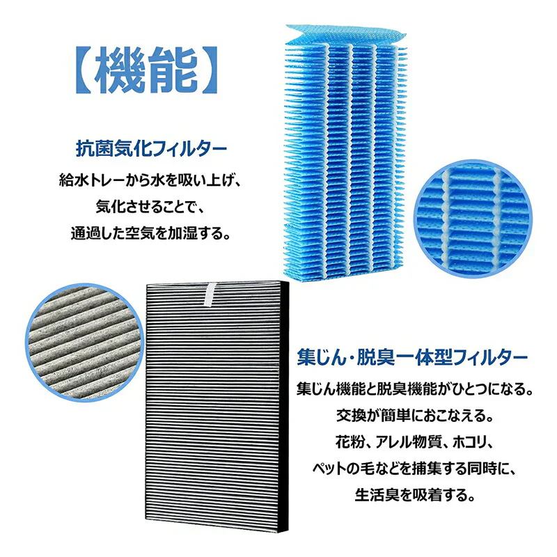 【全て日本国内発送】シャープ 加湿フィルター FZ-H40MF 集じん・脱臭一体型フィルター FZ-G40SF (FZ-D40SFの同等品) 加湿空気清浄機 KI-HS40 KI-JS40 KI-LD50 KI-LS40 KI-ND50 KI-NS40 交換フィルターセット (互換品/1セット)