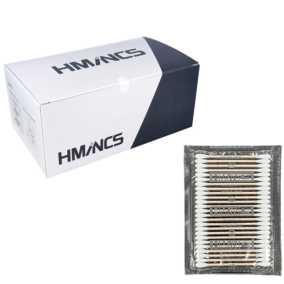 平和メディク 日本製工業用綿棒 HMINCS ミンクス レギュラー水滴型タイプ 木軸 RW811 25本X50シート入り