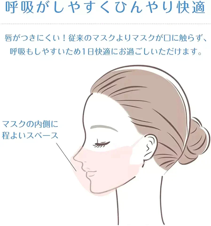 (ベビーピンク)マスク 150枚 立体マスク 3D立体 息がしやすい 3層フィルター  男女兼用 不織布 着用快適 小顔効果 通気性