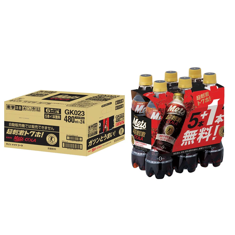 【送料無料】【特定保健用食品】キリン メッツ コーラ 480ml×24本【5本パック＋1本付き×4セット】