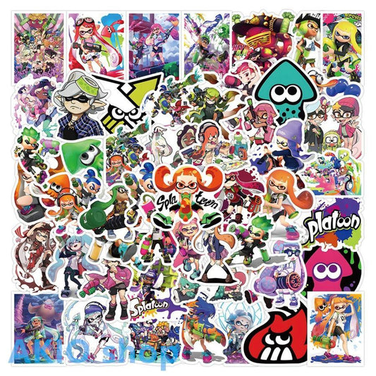 スプラトゥーン3シール 50枚セット スッテカー 萌えグッズ シール ジェットウォータースプラトゥーン グッズ イカ かわいい イベント 可愛い s051