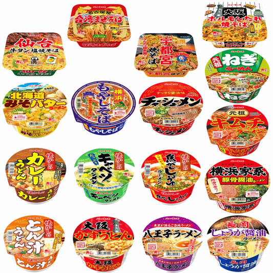 【カップ麺 】全国ご当地カップ麺大集合！ヤマダイ ニュータッチ ラーメン・そば・うどん・焼そば16食セット 関東圏送料無料