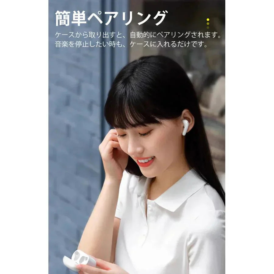 即納商品 ワイヤレスイヤホン BASEUS Bluetooth 5.3 ブルートゥースイヤホン 耳掛け型 軽量 高音質 正規品 安心保証 簡単ペアリング 急速充電対応 IP64防水仕様 w050A(ホワイト)