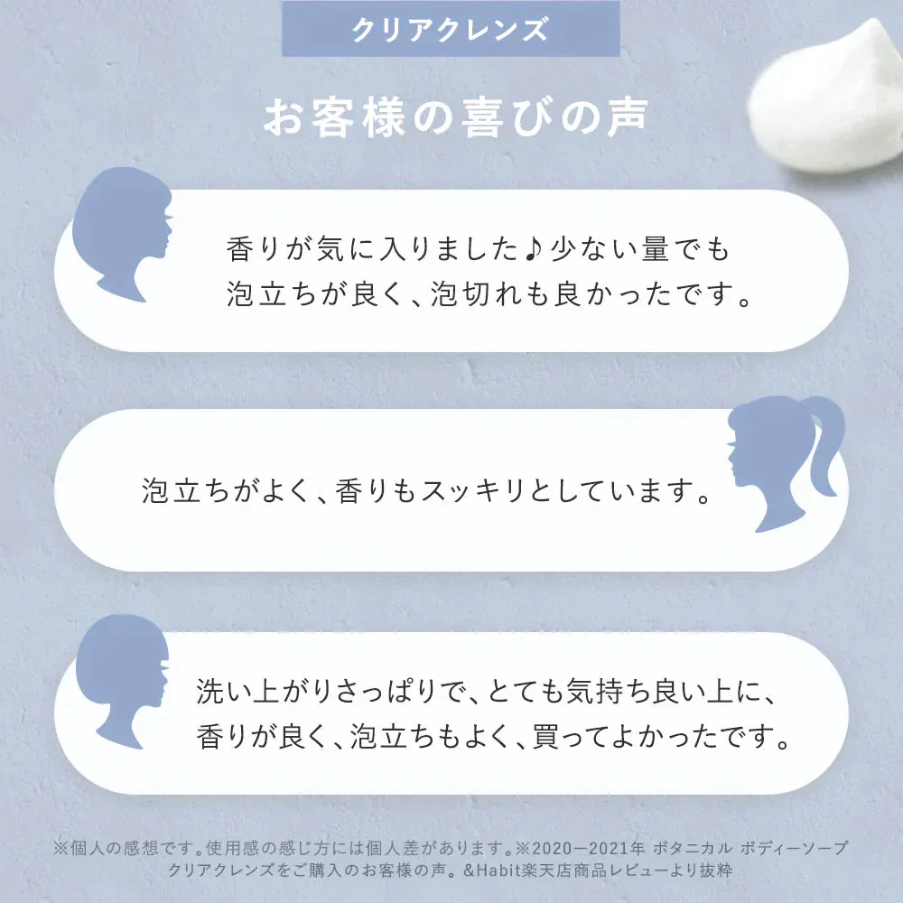 BOTANIST ボタニスト ボタニカル クリアクレンズボディーソープ ボトル ＆ 詰め替え 3点 セット