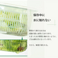 【ホワイト スリム】ザル付き保存容器 ベジマジシリーズ あらう 野菜保存容器 冷蔵庫 水切り 洗う ザル ボウル セット 蓋付き おしゃれ