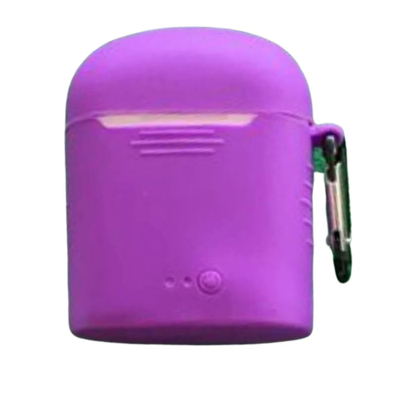 tws i7 ホワイト シリコンケース ワイヤレスイヤホン用シリコンカバー 5色バリエーション フック付き