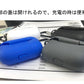 AirPodsPro対応ケース グレー シリコン AirPods Pro Case カバー カラビナ付き エアーポッズプロケース 防塵 耐衝撃 air pods proケース ソフトケース フック付き