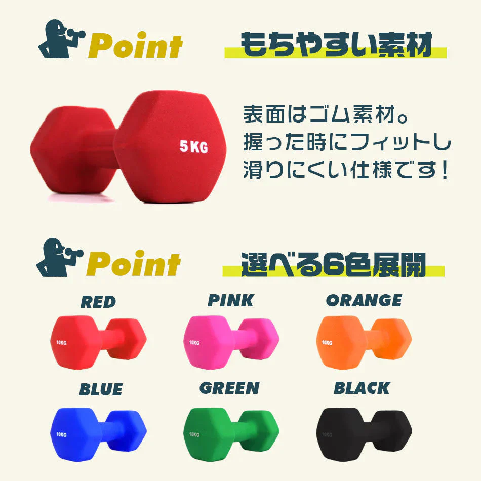 【SUPER在庫処分市】【レッド】ダンベル 1kg 2個セット カラーダンベル ダンベル コンパクト おしゃれ かわいい カラフルダンベル エクササイズ フィットネス シェイプアップ ダイエット スポーツ 筋トレ 筋力アップ インナーマッスル 男女兼用 男性 女性 自宅 セット