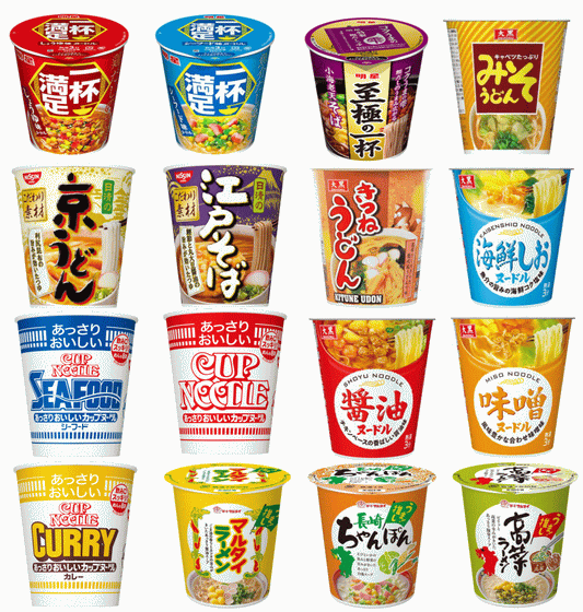 四大メーカー省スペース縦型カップ麺 16食セット 日清食品 マルタイ食品 大黒食品 明星食品 カップヌードル うどん そば ラーメン