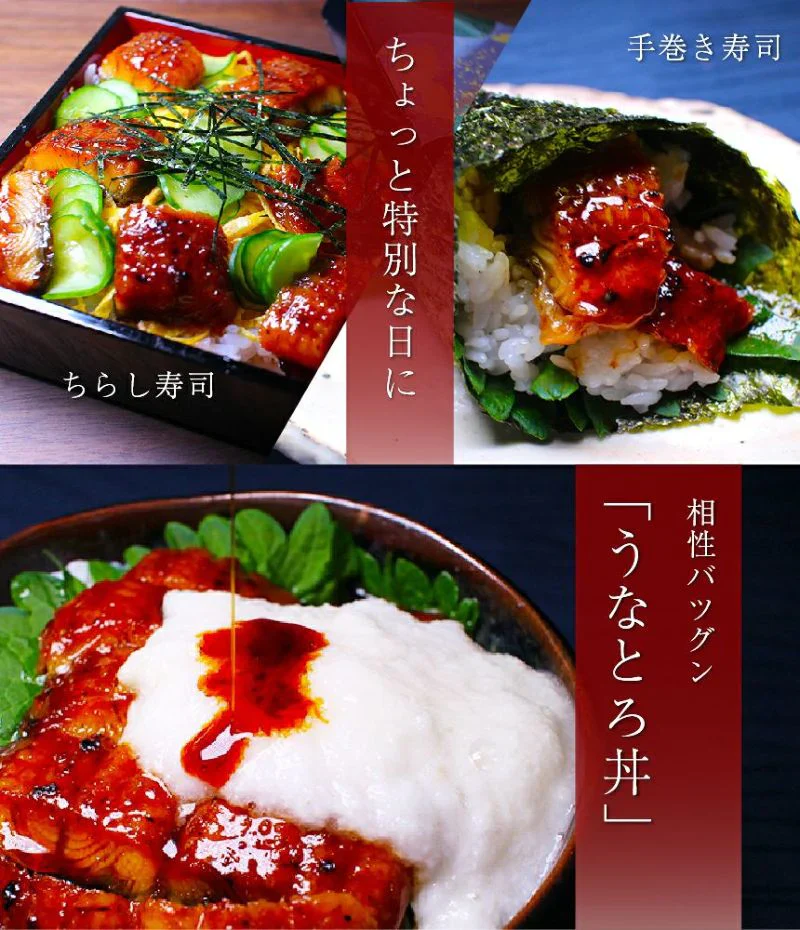 185g～215gｘ3本 特大うなぎ蒲焼 九州産