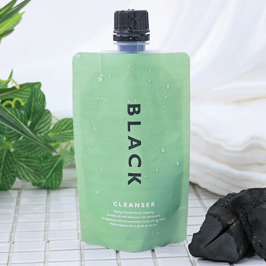 リッシュビー ブラッククレンザー 100g◆ 洗顔 1つ3役 洗顔料 ピーリング炭 吸着 毛穴汚れ 毛穴つまり ペーストタイプ  透明感 クレンジング 角質除去 うるおい 保湿 くすみケア 古い角質やさしく除去 パック すっきり 泥パック