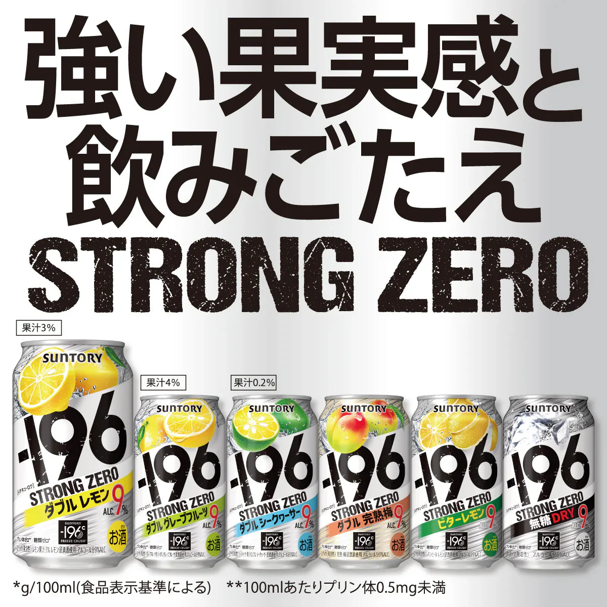 サントリー -196℃ ストロングゼロ ダブルレモン 350ml×2ケース/48本 YTR