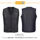電熱ベストバッテリー付き 「タイプ2 ブラック L」 ヒーター 電熱 発熱 防寒 ヒーターベスト ヒーターウェア 電熱 ジャケット ベスト 加熱 電熱ベスト 温度 調節 通勤 釣り 登山