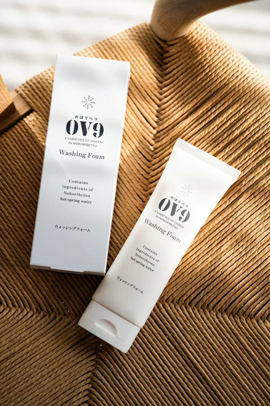 洗顔フォーム OV9  泡 しっとり ぷるぷる 潤う 石鹸 登別温泉水使用 コスメ　送料無料