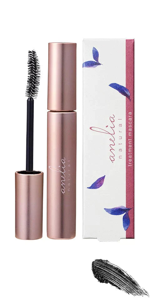 anelia natural アネリアナチュラル トリートメントマスカラ ブラック 7ml 美容 メイクアップ クリアマスカラ マスカラ下地 まつげ美容液 まつげエクステ お湯 簡単オフ エクステOK まつげ マスカラ アマラ 新パッケージ