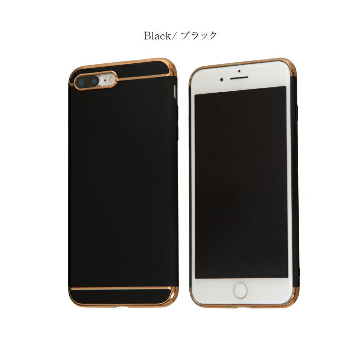 (iPhoneX/XS/レッド)スマホケース iPhoneX XS ケース iPhone7 iPhone8 シンプル おしゃれ メタル アイフォン カバー(代引不可)【メール便】【送料無料】