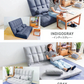 【予約商品：9月中旬（～20日までに発送）】【インディゴグレー】3WAY 座椅子 リクライニング ハイバック リクライニングソファ 二人用 幅130cm ワイド ソファーベッド 2人掛け おしゃれ コンパクト ゆったり 大きめ ソファー ソファ ソファベッド 折りたたみ ベッド ダブル セミダブル