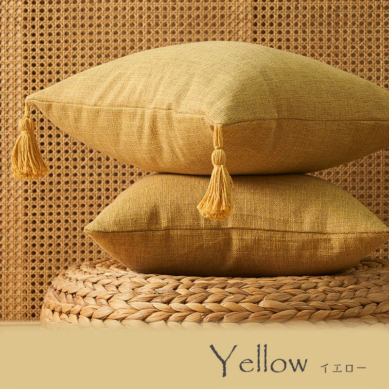 【ピンク(2枚セット)　フリンジ無し】クッションカバー 45×45cm 北欧 おしゃれ 冬 2枚セット フリンジ付き 丸洗いOK 柔らか かわいい 汚れ防止 洗える 無地 インテリア 替えカバー 伸縮性 ソファカバーと合わせ 新生活 転居 引っ越し 12色