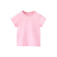 半袖 Tシャツ ピンク 130cm 100％綿 無地 子供 キッズ 100 110 120 130 140 150 コットン 吸汗速乾 幼稚園 小学校 体育 体操着 発表会 運動会 ダンス 洗い替え 白 黒シャツ