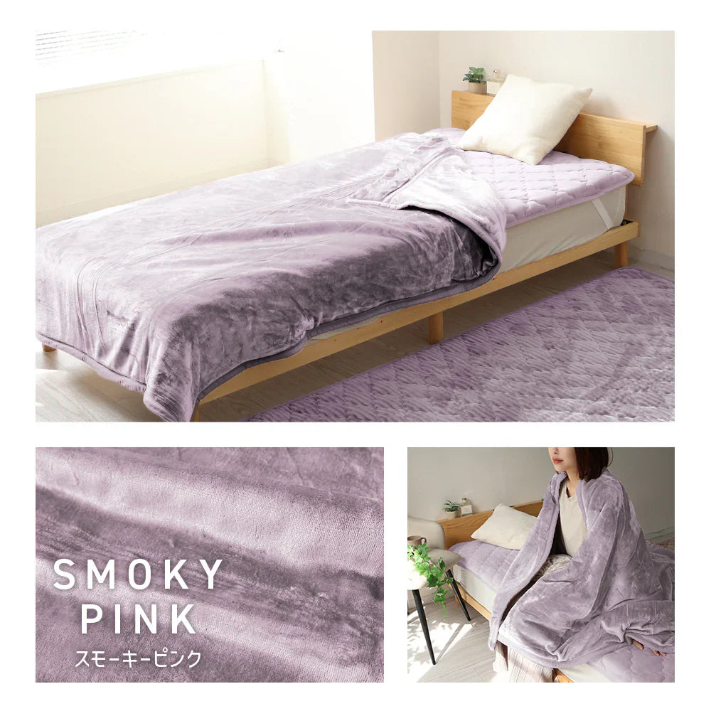 【シングル】【モカベージュ】毛布 シングル ダブル セミダブル 2枚合わせ 吸湿発熱 敷きパッド セット ブランケット ひざ掛け 膝掛け 掛け毛布 フランネル あったか 暖かい 発熱 ふわふわ 軽量 毛布 洗える 敷き毛布 抗菌 防臭 おしゃれ 秋冬用 北欧