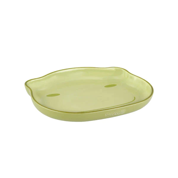 ストウブ ベビー＆キッズ テーブルウェアセット グリーン| STAUB 赤ちゃん用 食器 皿  マグ セラミック  子ども用 食器セット ギフト お祝い 出産祝い 陶器 食器 動物 どうぶつ デザイン プレート