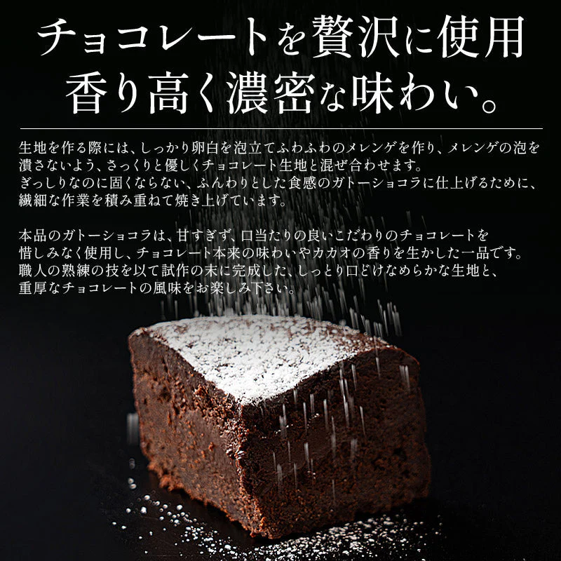 ガトーショコラ 340g 2〜3人前 12cm 4号 取り寄せ チョコレートケーキ チョコケーキ チョコ スイーツ 甘いもの ケーキ デザート 洋菓子 冷凍ケーキ 冷凍スイーツ 冷凍 プレゼント 贈り物 グルメ 送料無料 ギフト