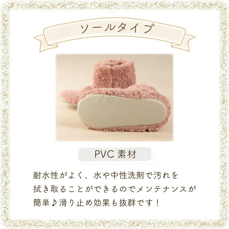 【ブラウン　L】ルームシューズ プレゼント 冬 メンズ もこもこ 子供 ボア あったか 暖かい ブーツ ロング キッズ スリッパ 北欧風 おしゃれ 冬用 秋 洗える スエード ルームブーツ 室内履き 冷え性 防寒 カップル ユニセックス