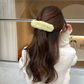 (グリーン)もこもこヘアピン 大きめ　ヘアクリップ　韓国風　ヘアアクセサリー　かわいい　オシャレ　髪飾り パーティー飾り 上品
