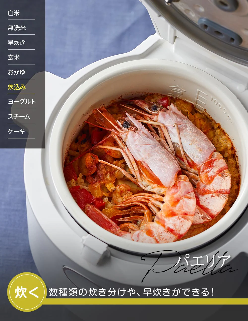 [グレー]　炊飯器 一人暮らし 2合 おしゃれ 多機能 安い 家庭用 キッチン家電 レシピ付 グレー チャコールグレー 黒 調理家電 [ マルチライスクッカー VT-MRC ] ヴァーテックス VERTEX nikome ニコメ 母の日 プレゼント 新生活