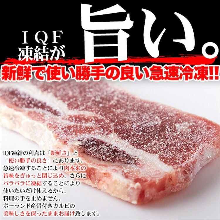骨付きカルビ　ショートリブ　どっさり約1kg　【業務用】