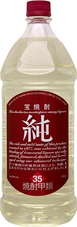 宝酒造 タカラ 純 35度 エコペット 2700ml(2.7L) 1本【ご注文は1ケース（6本）まで同梱可能】