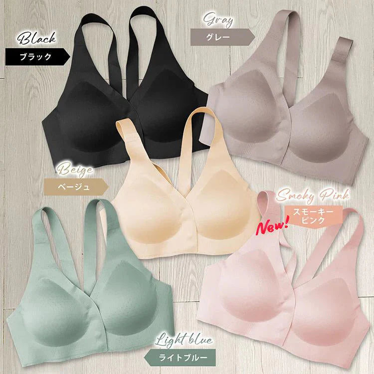 ナイトブラ 「XXLサイズ・ベージュ」 ブラ ノンワイヤー空気のような着け心地 単品 リラックスブラ 24時間使える レディース 谷間 美胸 効果 運動 パッド取り外し