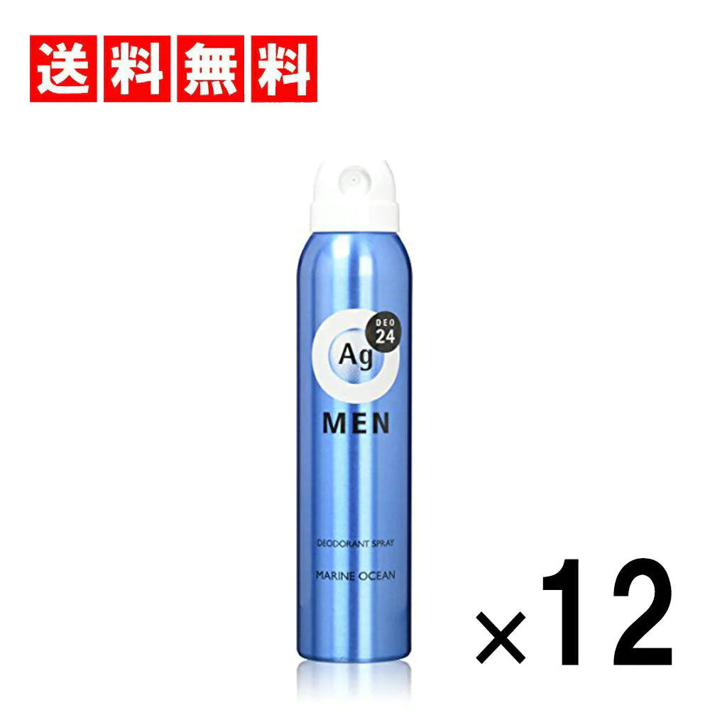 エージーデオ24 メンズ デオドラントスプレー マリンオーシャンの香り 【100g ×12本セット】 (医薬部外品)　夏対策