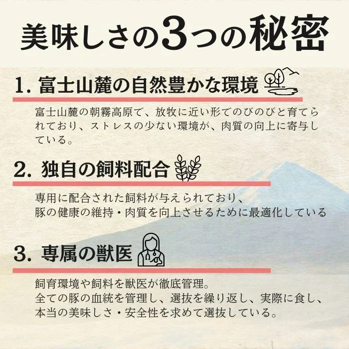 【ルイビ豚（LYB豚）3種セット】2kg（焼肉もも1kg・小間500g・挽肉500g）富士山麓産ブランド豚