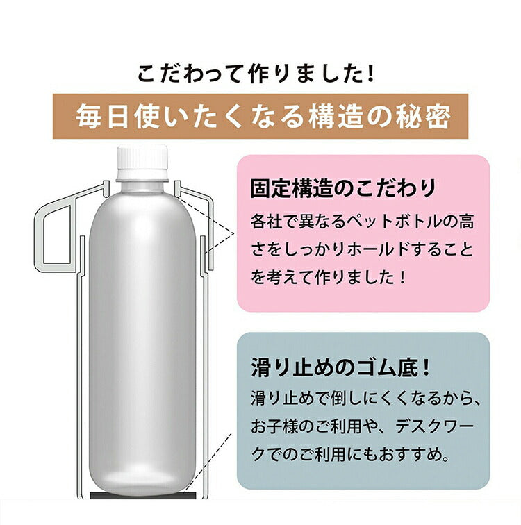 (パープル[PU])STOS ペットボトルクーラーケース ストス 保冷 保温 ペットボトルホルダー 500ml 350ml アジャスター付き ペットボトル アウトドア ペットボトルクーラー 暑さ対策 ステンレス シンプル おしゃれ【送料無料】