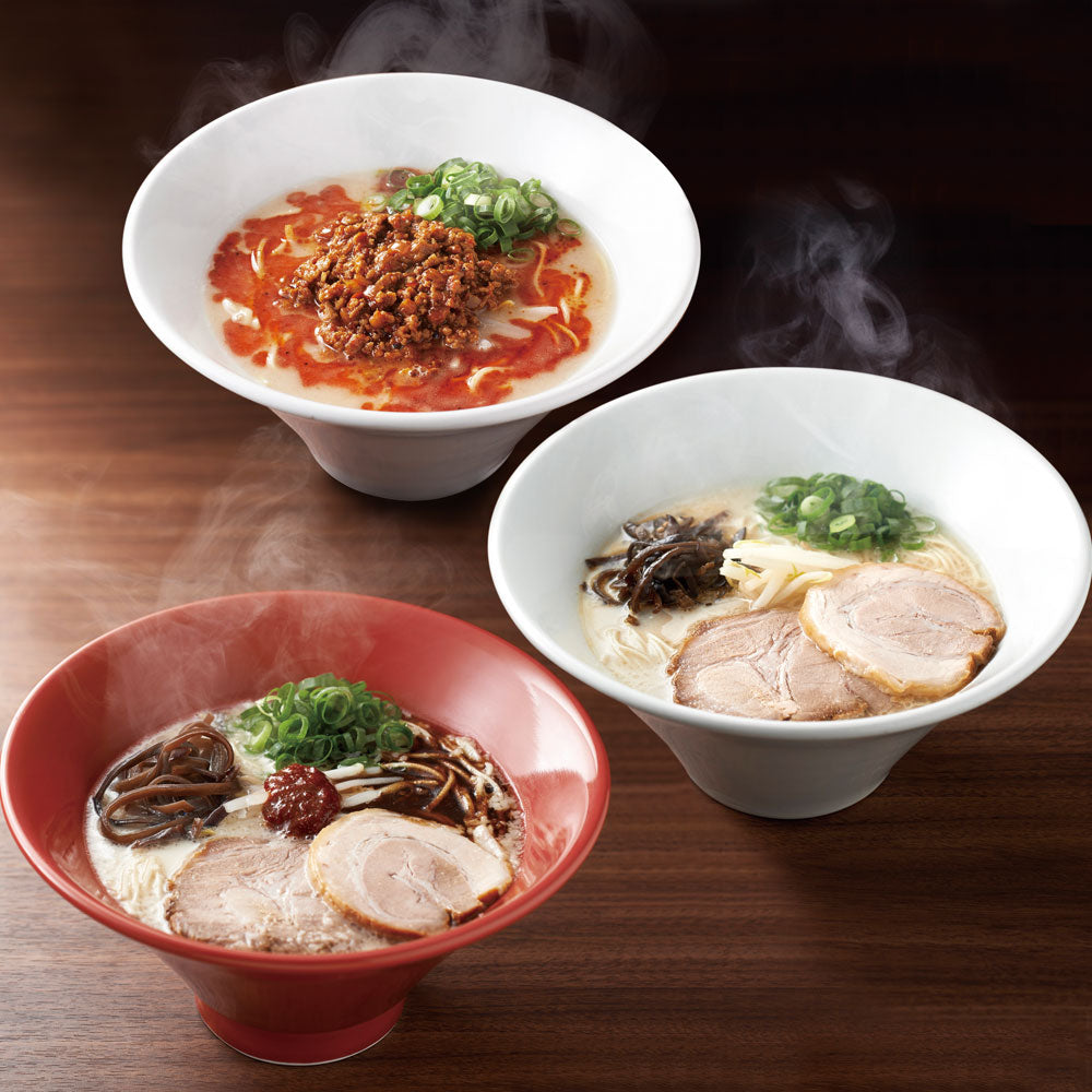 【3人シェア買いでお得】一風堂博多絹ごしラーメンセットD 白丸 赤丸 替玉 高菜 有名店【お届け不可地域：沖縄・離島】