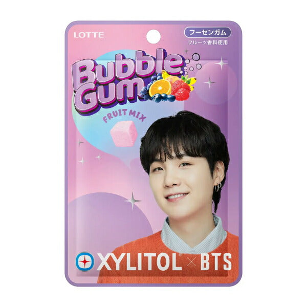 キシリトール×BTS  バブルガム〈フルーツミックス〉 ロッテ キシリトールガム 3袋セット ※袋のデザインは選べません【bts フーセンガム 防弾少年団 ARMY アーミー バンタン】BTSガム【メール便送料無料】