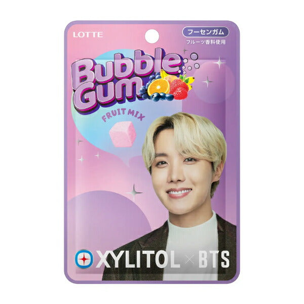 キシリトール×BTS  バブルガム〈フルーツミックス〉 ロッテ キシリトールガム 3袋セット ※袋のデザインは選べません【bts フーセンガム 防弾少年団 ARMY アーミー バンタン】BTSガム【メール便送料無料】
