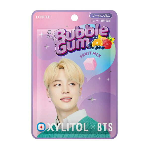 キシリトール×BTS  バブルガム〈フルーツミックス〉 ロッテ キシリトールガム 3袋セット ※袋のデザインは選べません【bts フーセンガム 防弾少年団 ARMY アーミー バンタン】BTSガム【メール便送料無料】