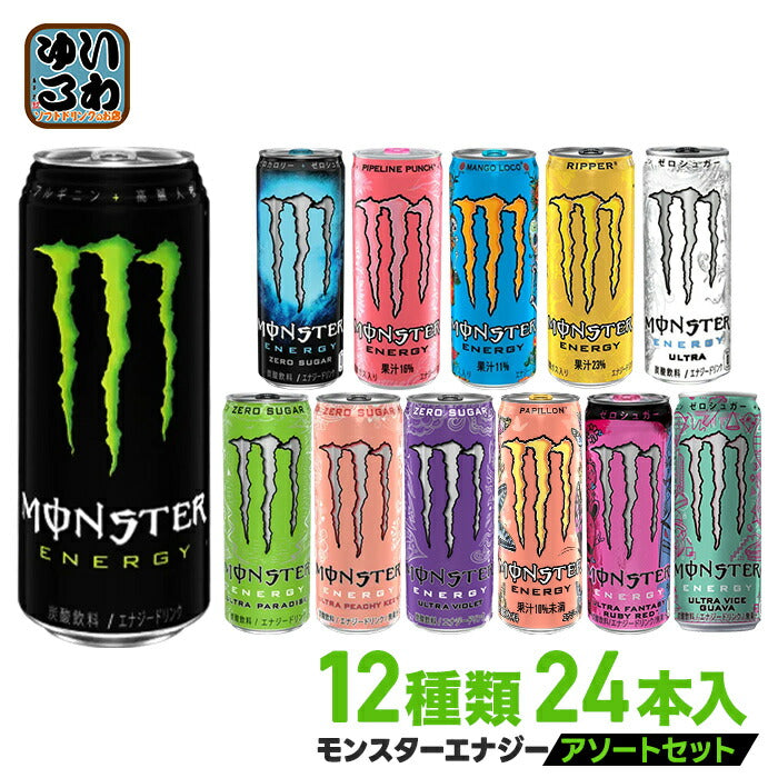 アサヒ モンスター 12種アソートセット 24本入 お試し エナジードリンク 炭酸飲料