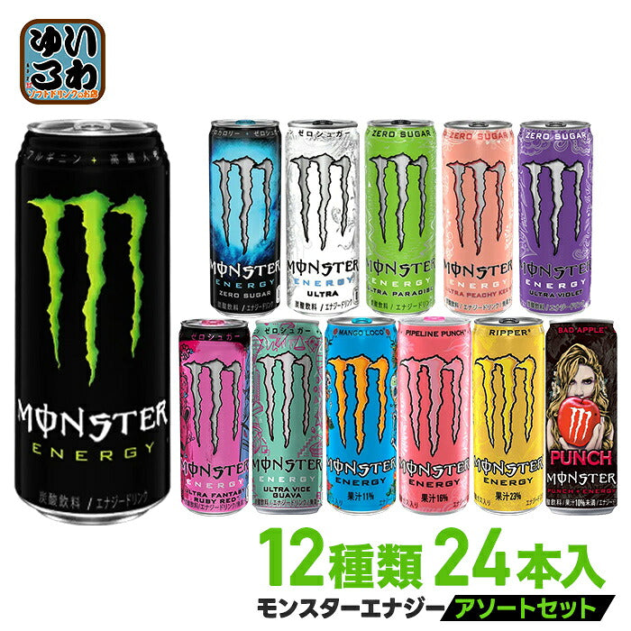アサヒ モンスター 12種アソートセット 24本入 お試し エナジードリンク 炭酸飲料 全種類