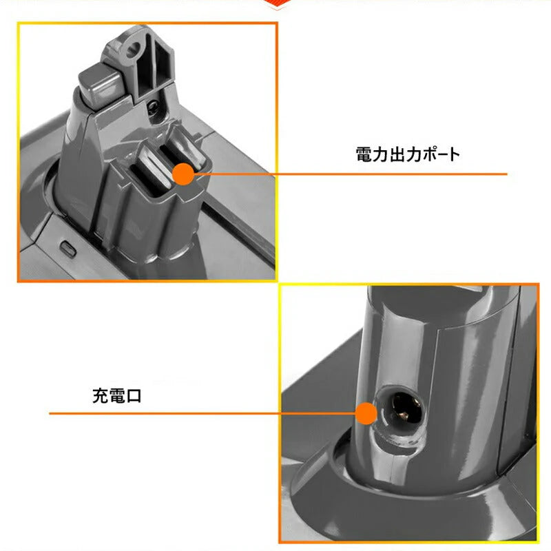 ダイソン V10 シリーズ バッテリー 互換 3000mAh dyson V10 SV12 互換バッテリー 25.2V 3.0Ah 認証済み 掃除機パーツ 交換用 消耗品買い替え