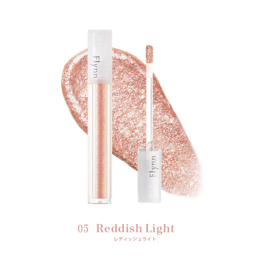 フリン ライトキャッチャー リキッドグリッター 【05：REDDISH LIGHT】 化粧品 メイク 韓国コスメ アイシャドウ ラメ 涙袋 アイメイク