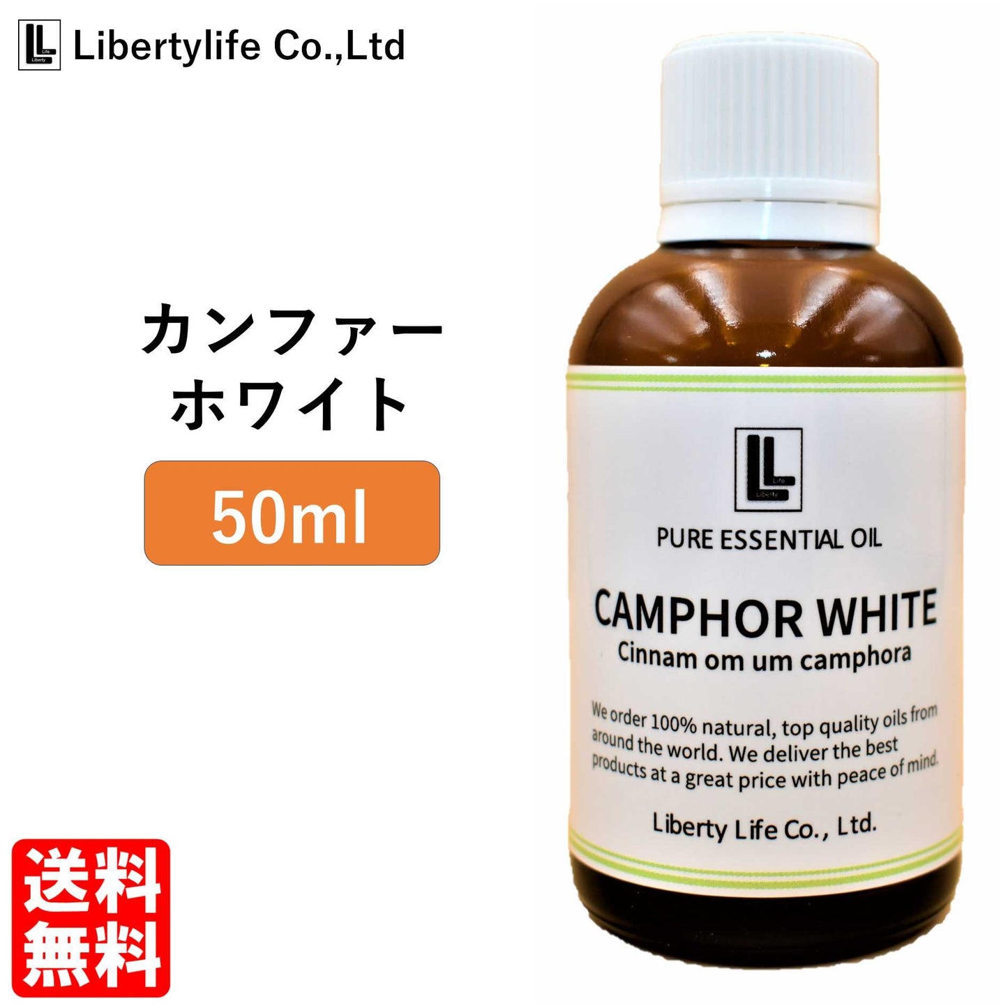 アロマオイル カンファー ホワイト 精油 エッセンシャルオイル  (50ml)