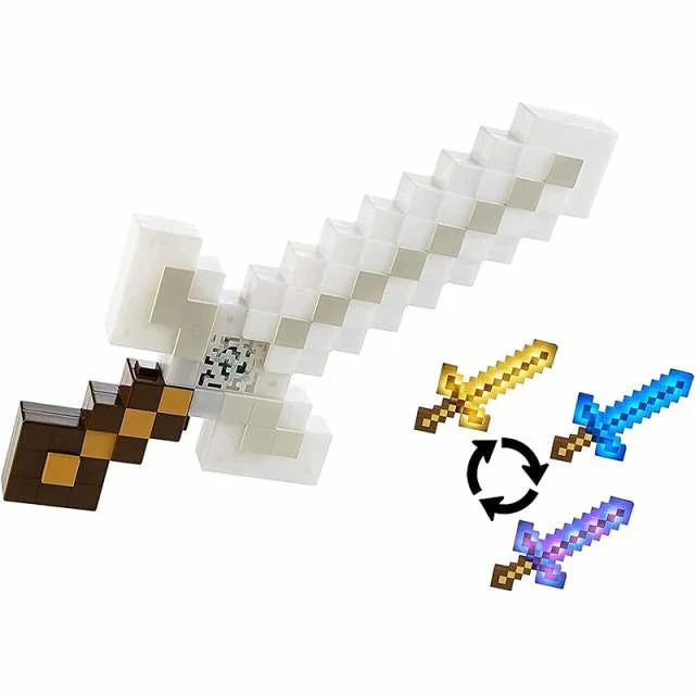 当日発送 マインクラフト ライト&サウンド アドベンチャーソード  ゲ-ムの剣 子供 玩具 男の子 かっこいい キッズ 変色 音が鳴る 小学生 中学生