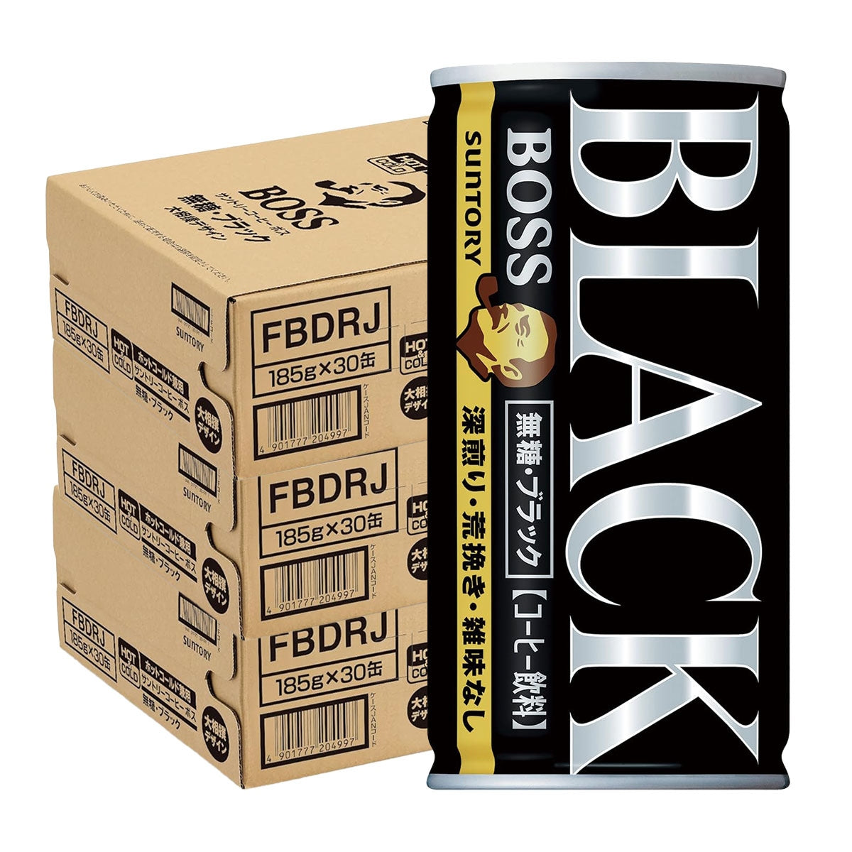 サントリー BOSSボス 無糖ブラック 185ml×3ケース/90本